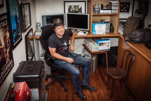 inside Danny Clinch’s studio- shot for Billy Reid Journal 