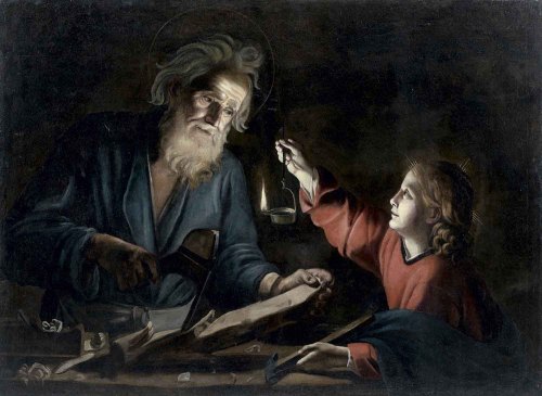 Trophime Bigot, Saint Joseph and the Christ Child, 17th century