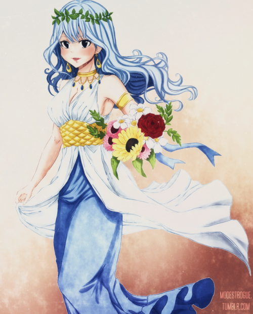 modestrogue: Juvia Lockserart by @rchellacolor by @modestrogue Aww this is look nicer with colours !