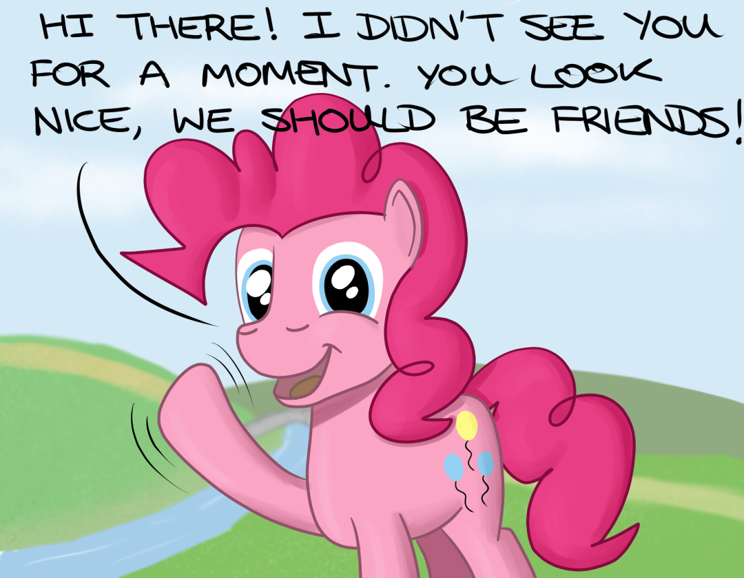 hoofclid:I don’t think we’ve had nearly enough Pinkie on this blog recently.
