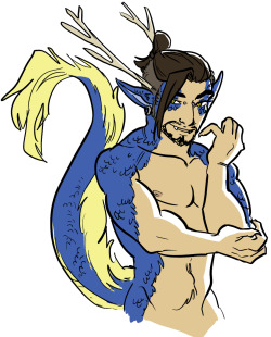 nohaijiachi:  *slams fists on table* DRAGON UNDERCUT HANZO (these were supposed to be just warmup sketches but, well-) 