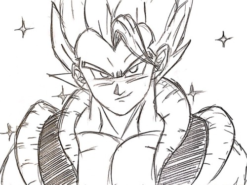 gokutrash: Gogeta and Bulchi (Sidenote: The Bulma + Chichi fusion I drew is NOT my design. It&rsquo