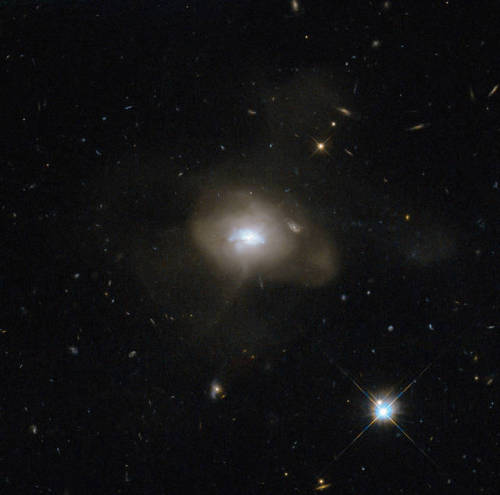 When galaxies collide — a common event in theuniverse — a fresh burst of star formation typically ta