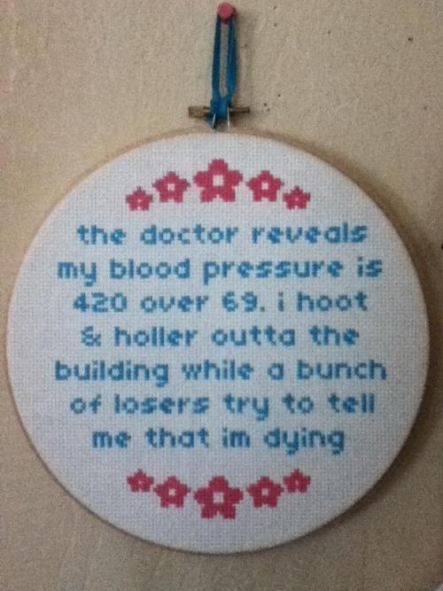 beesbeesbees:the last cross stitch project I finished before this was a literal bible verse for my m