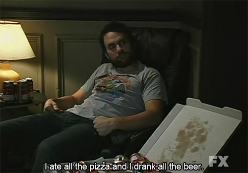 lauracrocodile:  Oooh, that’s right! I ate all the pizza and I drank all the beer.