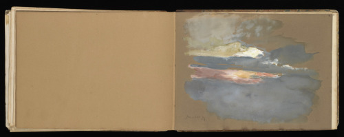 Félix Bracquemond, Sketchbook with manuscript notes, 1868-74. France. 67 leaves of drawings and wate