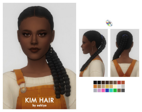 Kim HairLoving the new hairs from the sim deliveries! Credits to @qicc​ for the twist mesh!Base Game