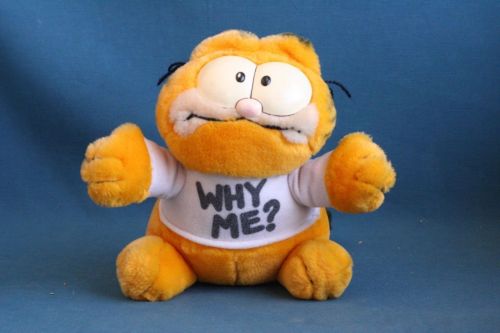 plushieanimals:Garfield “Why me?” (Dakin 1981)