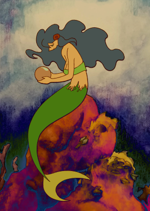 Have a Happy mermay !!!Made on Clip Studio Paint + AfterEffectsBG made with Watercolor + Coloured pe