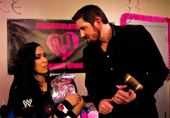 englandfinest:  Bad News Barrett gives the divas champion some bad news. 