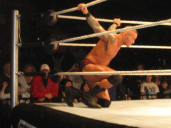 serenitywinchester:  The Miz vs. Randy Orton at a Raw live event in 2011.