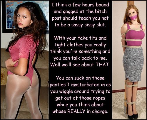 forcedfemfantasies:Turning him into a submissive sissy fucktoy