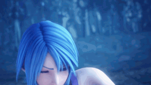 whatsinaframe:  endless list of fav female characters 6/?Aqua (Kingdom Hearts)“One day when you’re in trouble, the light within you will lead you to the light of another. Someone to keep you safe.“  