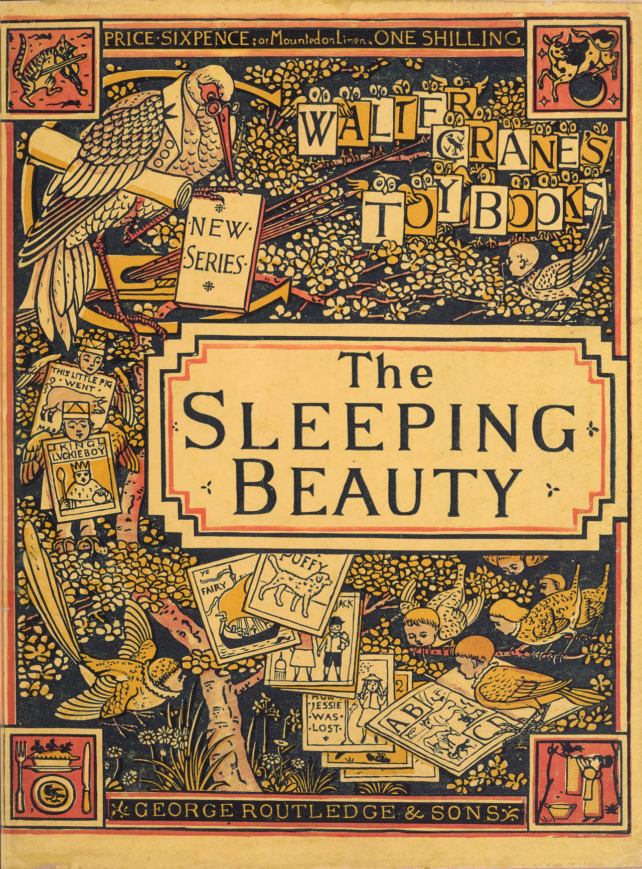 Nemfrog Walter Crane S Toy Books The Sleeping Beauty 1876 Book Coverternet Archive
