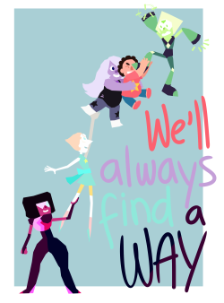 judgement-booty:  we can be strong, in the real way!!!!it’s been a fun steven bomb everyone!!available as shirts and things at my redbubble