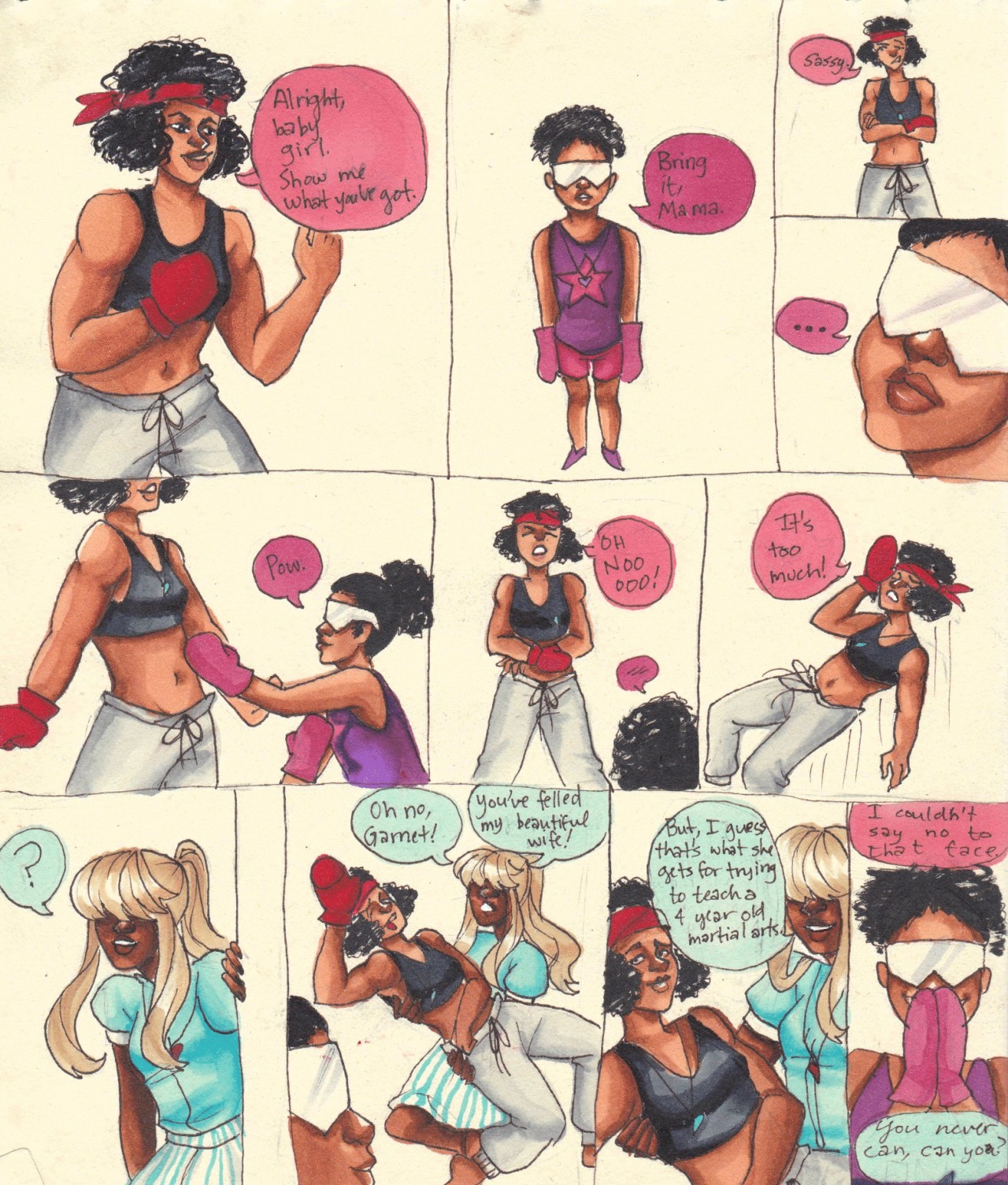 askthefamilyoflove:  i drew a comic idk? garnet picked up some oven mitts and demanded