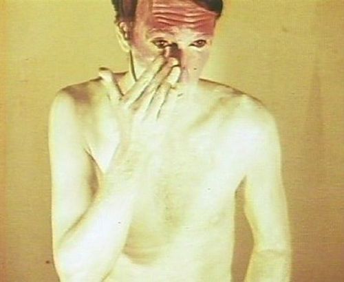 arterialtrees:  Bruce Nauman, Art Make Up 1 (1967)