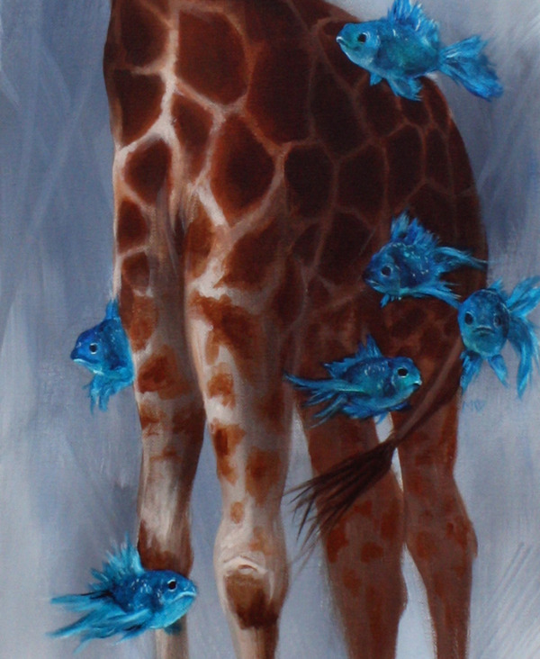 lohrien:  Giraffe and Fish by Mallory Hart behance l tumblr   