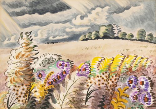 arsvitaest:Charles Burchfield, September Wind, 1955, watercolor and pencil on paper