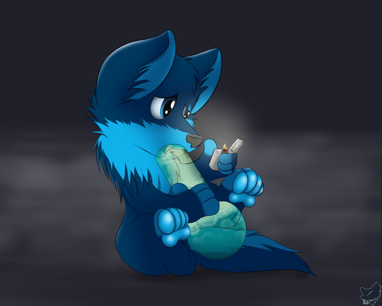 cloufynsfw:Happy Friday and 4/20 ☁️💙 x3