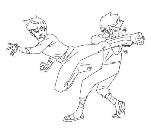 shittilydrawing:real friends kick each other in the face