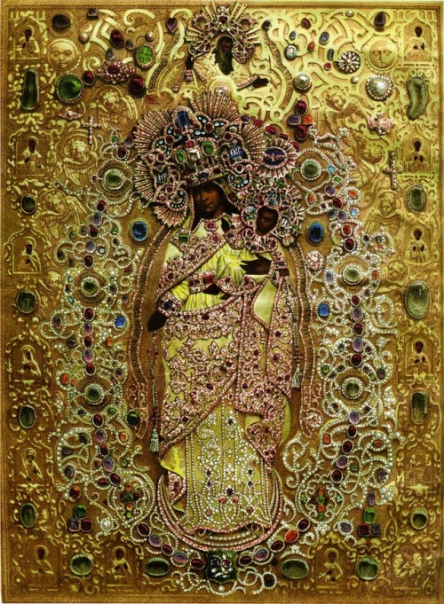 wonderwarhol:Lithograph of 1862 with the image of an icon of Tsarevna Natalia