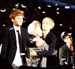  henry hugging kai     