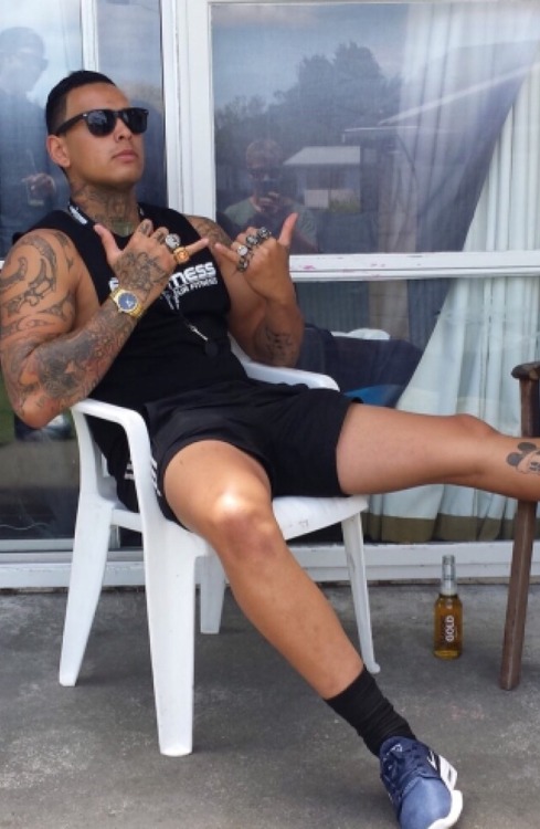 maorinudes:Tawhiti Fiveash #daddy #maori #nz #sexy #tats #mongrelmob