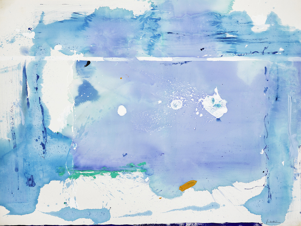 hipinuff:  Helen Frankenthaler (American: 1928-2011), Summer Angel, 1984. Acrylic