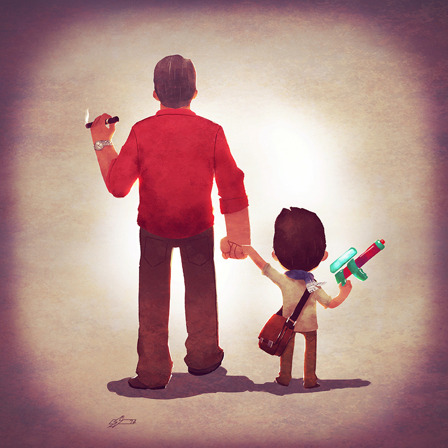 geek-art:  New Family Series by Andry “Shango” Rajoelina ! This time, it’s