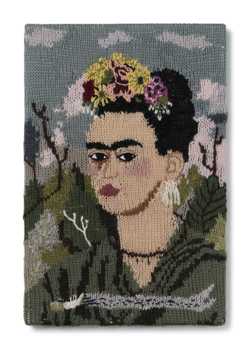 Check out these pieces in Kate Just’s knitted Feminist Fan Series. We will be featuring her work in 