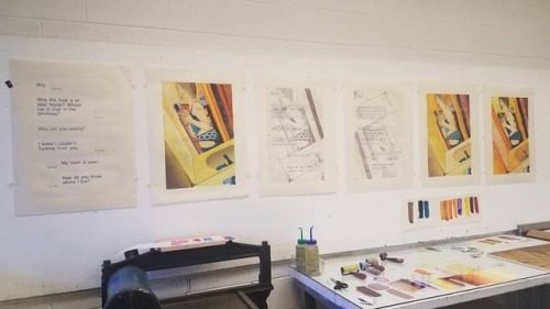 It was one lonnngggg weekend, but I had so much fun making in the studio every day.___#printmaker #p