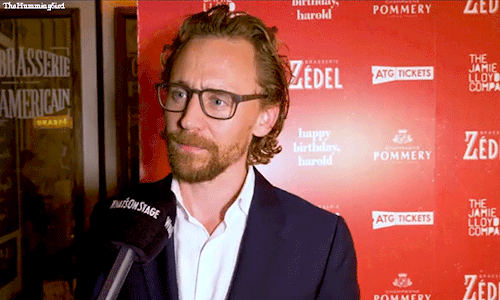thehumming6ird:Tom Hiddleston demonstrates his best Pinter Pause, 10th October 2018