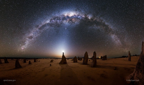 just–space - Milky Way over the Pinnacles in Australia js