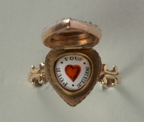 anotherdiamonday: allaboutrings: Victorian Blue Guilloche Enamel and Rose Cut Diamond Heart Ring all
