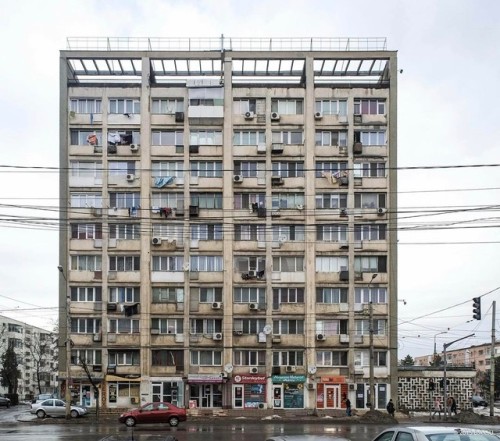 socialistmodernism: Housing building, (Bloc H-1), Nicolae Iorga Bd., Podu Roș neighborhood , Iasi, R