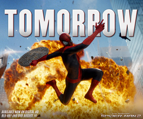 Tomorrow is going to be AMAZING. You can #GetSpiderMan on Blu-ray! 