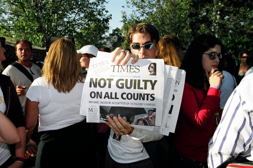 themjquotes:June 13th 2005, Michael Jackson was found not guilty on all counts. Happy Victory day.