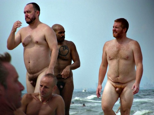 guyzbeach: Follow Guyzbeach, a collection of natural men naked at the beach ! Little penis party