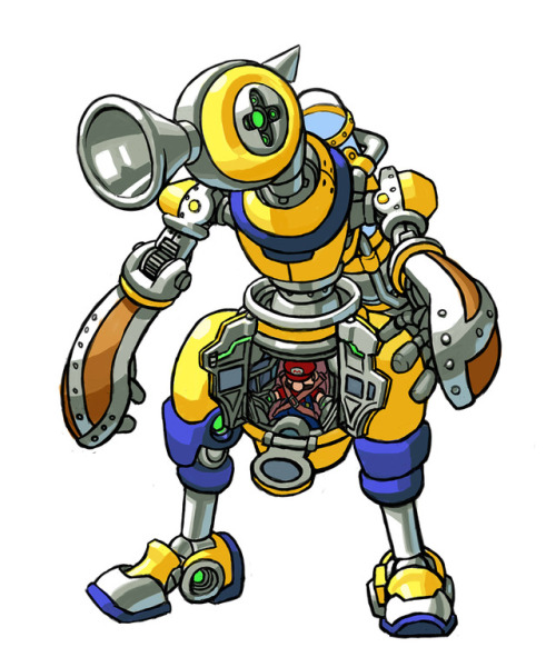 nonneim:  Request from /v/ Mario Sunshine F.L.U.D.D. as a giant bipedal robot  A weapon to surpass metal gear