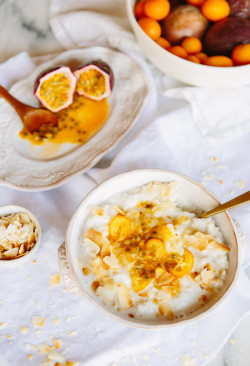 foodiebliss:  Coconut And Passionfruit Rice PorridgeSource: A House In The Hills