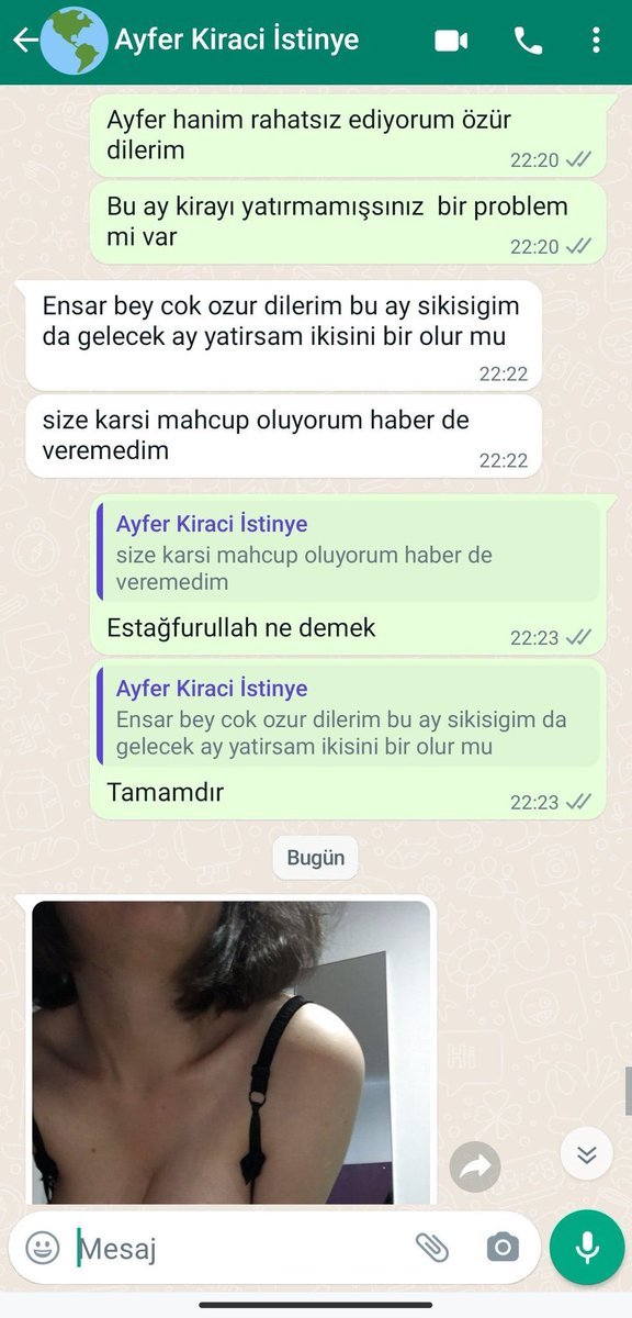 Ayfer hanım napıyorsunuz...