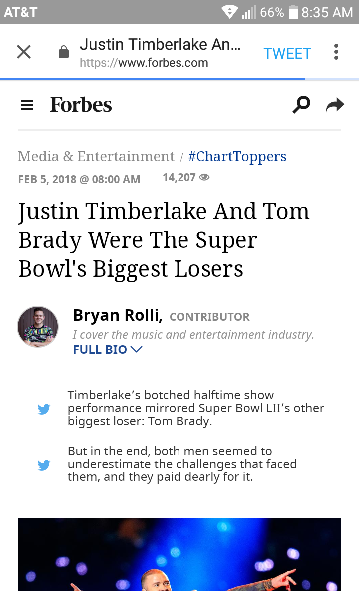 blackgirlshit:  dynastylnoire:  sale-aholic:  😁Link: https://www.forbes.com/sites/bryanrolli/2018/02/05/justin-timberlake-tom-brady-super-bowl-losers/#71451ce11fed