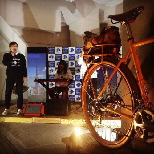 kyutai-paint: ライブもある風俗感。#大名古屋風俗自転車展示会 (Nagoya TV Tower)