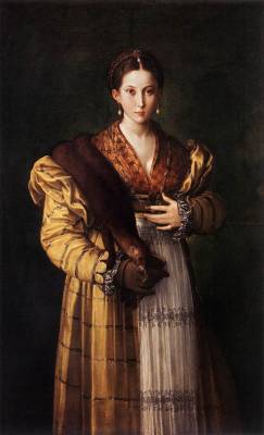 artmastered:  Parmigianino, c.1535, Portrait of a Young Lady 