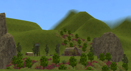 This just might be the final flora scheme we go with for Calamity Hills.  (Expect a new building epi