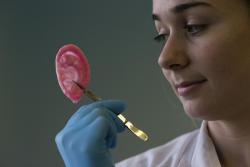 yahoonewsphotos:  Human body parts grown in a lab In a north London hospital, scientists are growing noses, ears and blood vessels in the laboratory in a bold attempt to make body parts using stem cells.  It is among several labs around the world, includi