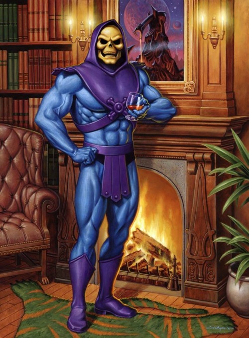 chromelesbian:piddlebucket:newretrowave:Skeletor’s humble abode. Art by Jason Edmiston!!@chromelesbi