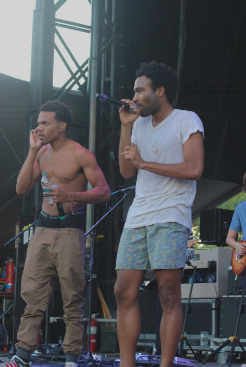 dirtyberd:  trilliondollars:  Chance The Rapper & Childish Gambino taken by me  My man 