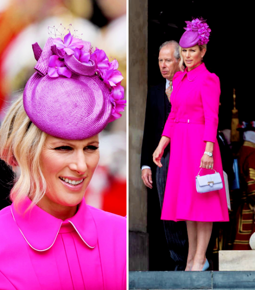 Zara Tindall as she attends the National Service of Thanksgiving at St. Paul Cathedral | June 03, 20